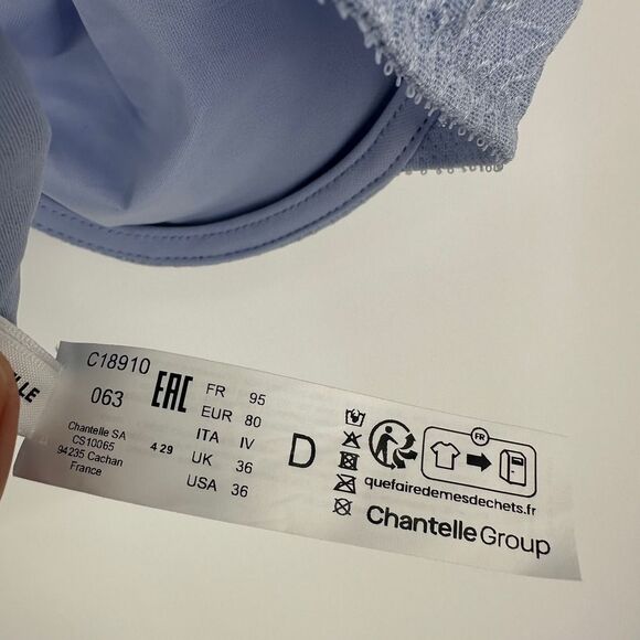 Chantelle bra womens 36d magnifique seamless unlined minimizer nwt underwire - Picture 9 of 10